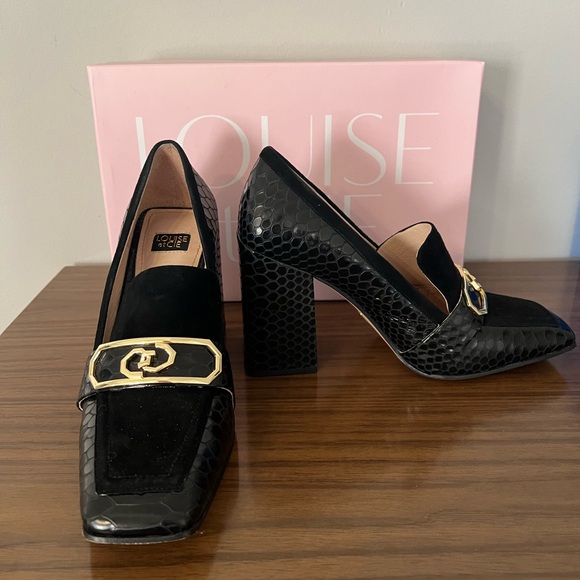 Louise et Cie Black Loafer Pump - Picture 1 of 4